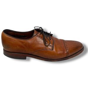 Allen Edmonds Clifton Oxford Dress Shoes Men’s 9 D Brown Leather Cap Toe Lace Up